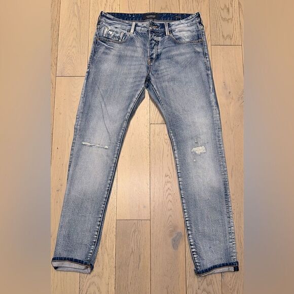 RETAIL VALUE $1200 SCOTCH & SODA MENS RALSTON SLIM FIT DENIM JEANS BUNDLE - Picture 12 of 15